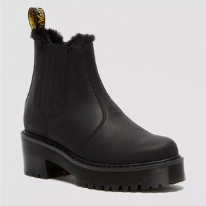 Dr. Martens Rometty Faux Fur Leather Chelsea Boots